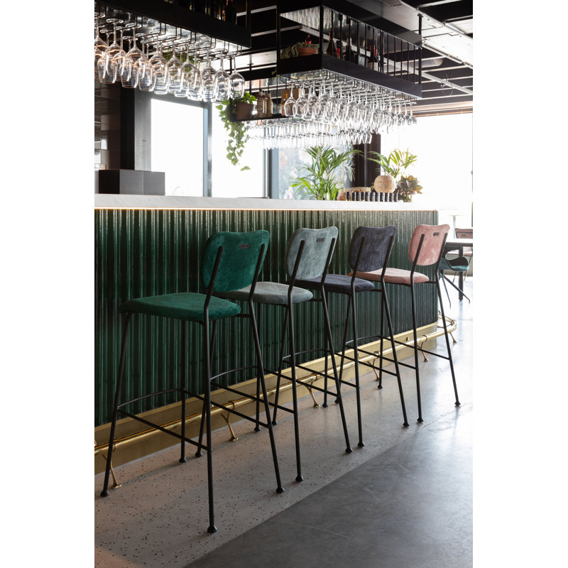 Benson Bar Stool, Gray, Counter Stool (25” Seat Height)