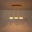 Luminaire suspendu 3 lumières pour îlot de cuisine, abat-jour en verre pétale blanc fabriqué à la main avec finition laiton brossé, luminaire de salle à manger réglable