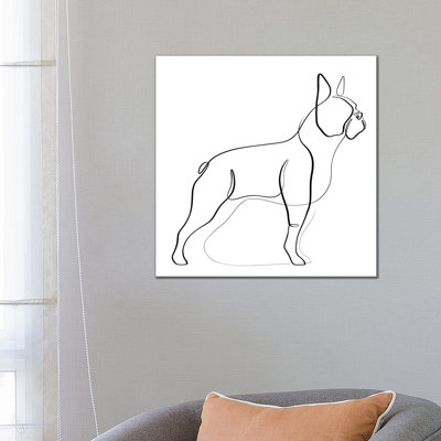 Boston Terrier by Dane Khy - Wrapped Canvas Gallery-Wrapped Canvas Giclée