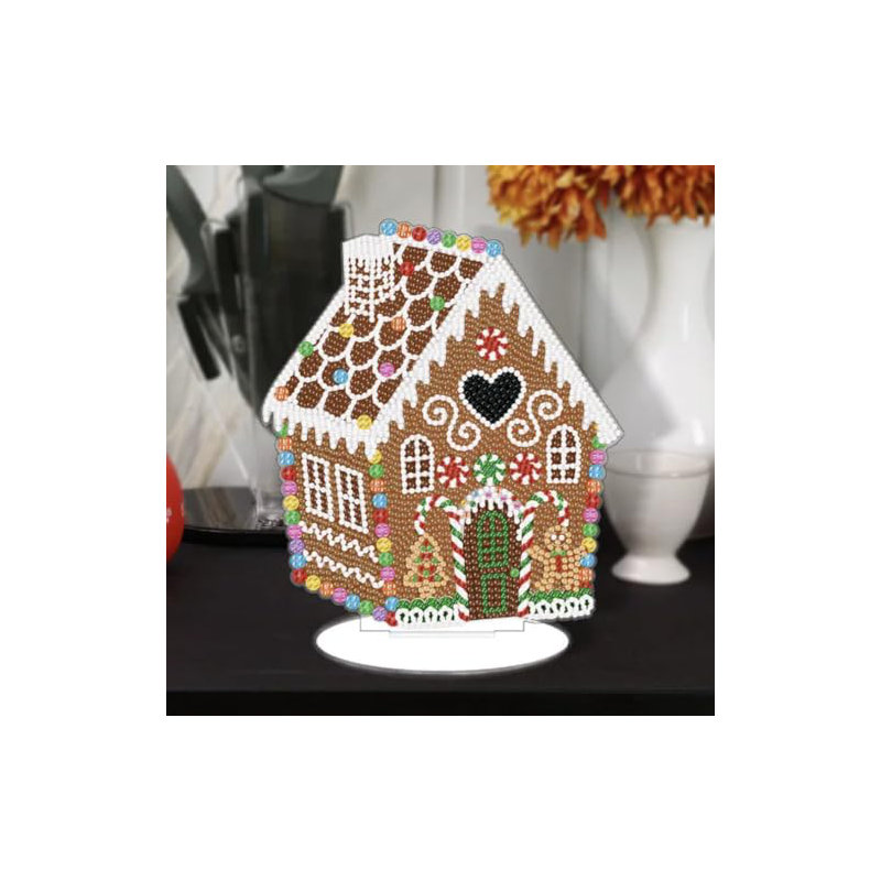 Gingerbread House Diamond Painting Kit 5D Christmas Decoration For Adults & Beginners
