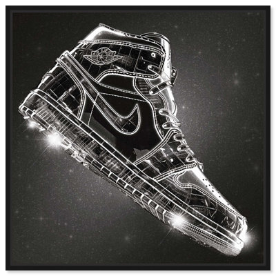 Gleaming in the Dark Sneaker Canvas Sneaker Head Prints by Art Remedy