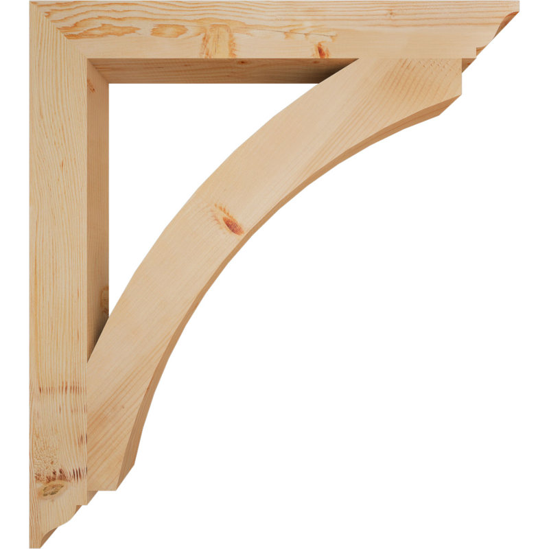 Thorton Traditional Bracket, 38"H x 3.5"W x 34"D, Douglas Fir (Smooth)