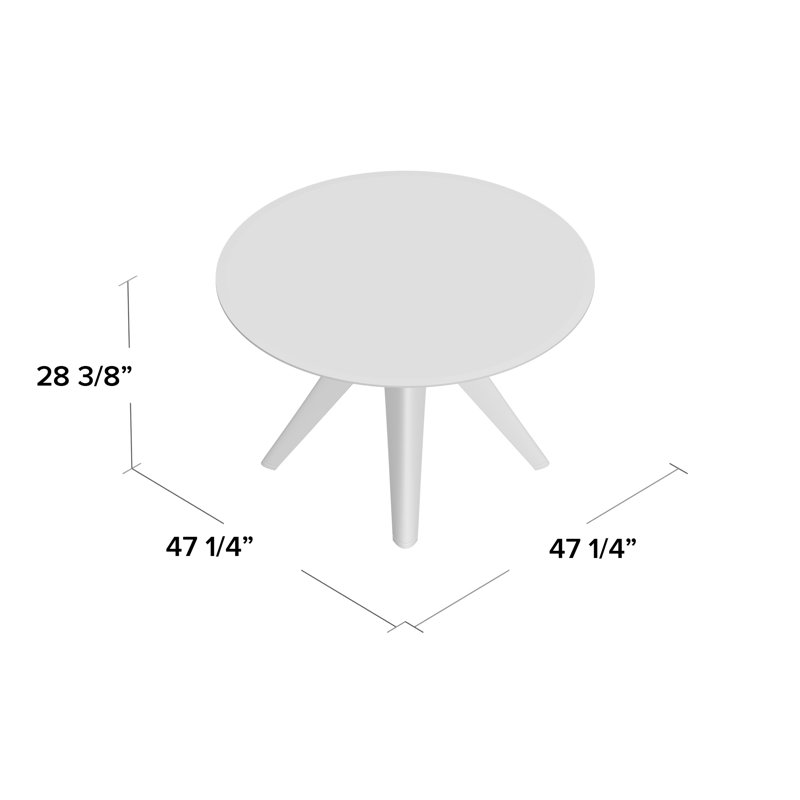 Sir Gio Round Glass Dining Table, Transparent, Bronze