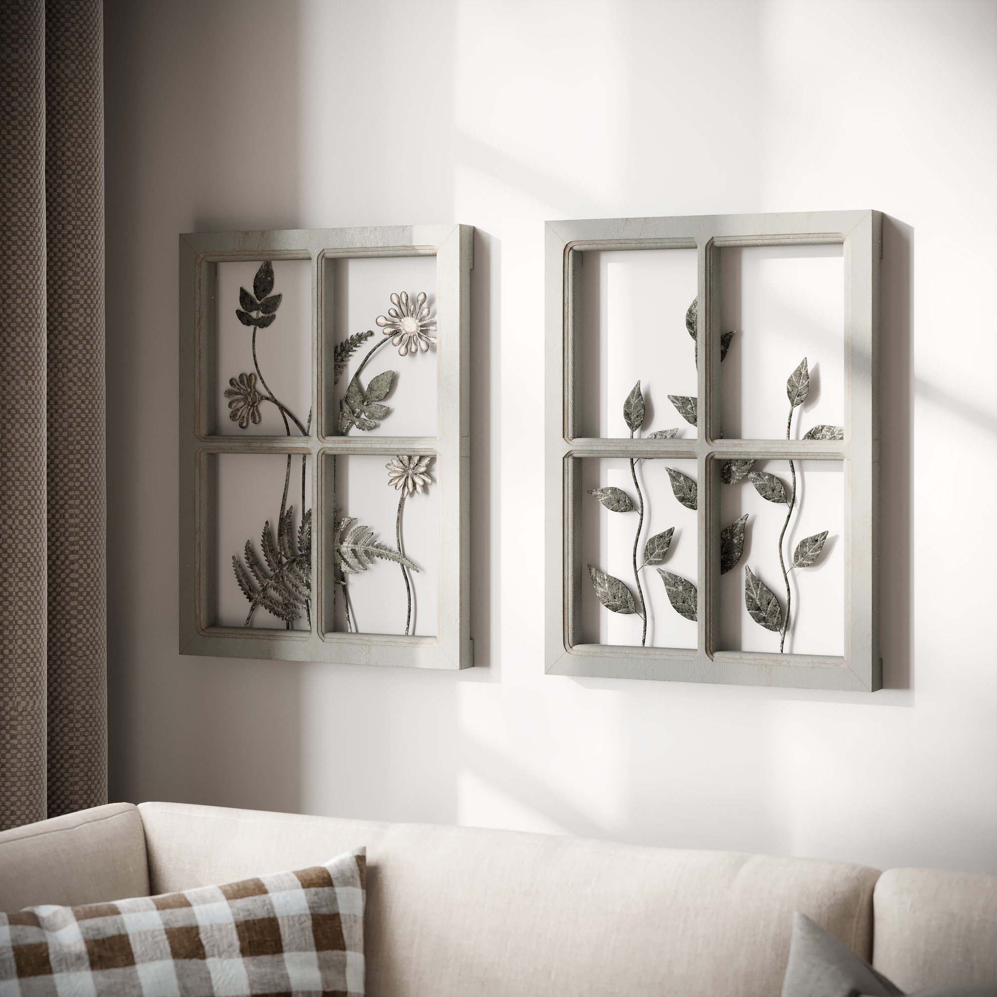 August Grove® Pastura Square Modern Farmhouse Metal Wall Décor ...