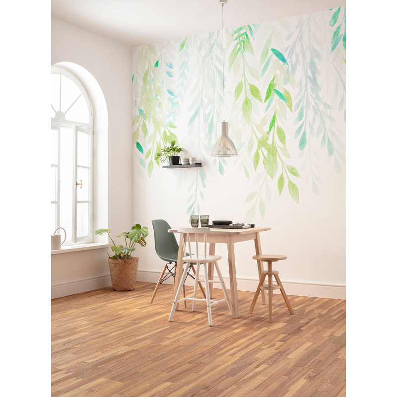 Panneau mural 7 panneaux Dannea Summer Leaves L 8,2 pi x l 137,9 po