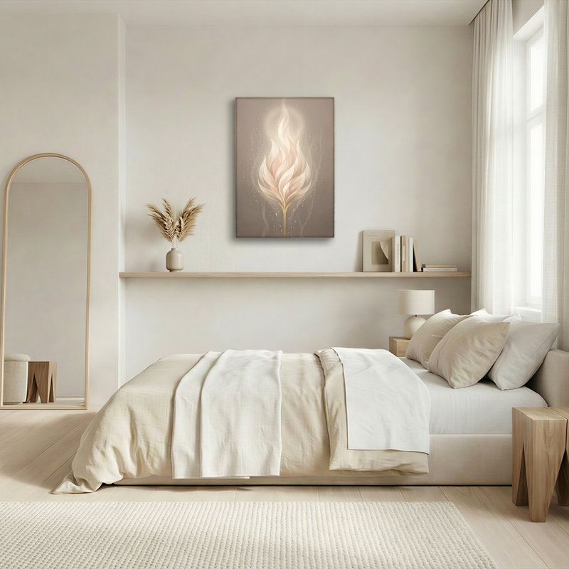 Ensemble de 1 tableau sur toile Feuille de Flamme, 36"H x 24"W, Wrapped Canvas
