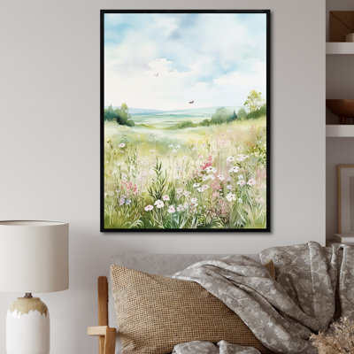 " Meadow Scenery Minimalism Serenity I "