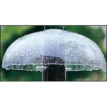 Clear Polycarbonate Hanging Bird Feeder Weather Dome