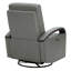 Fauteuil inclinable électrique pivotant en cuir véritable Elvina-1594065975