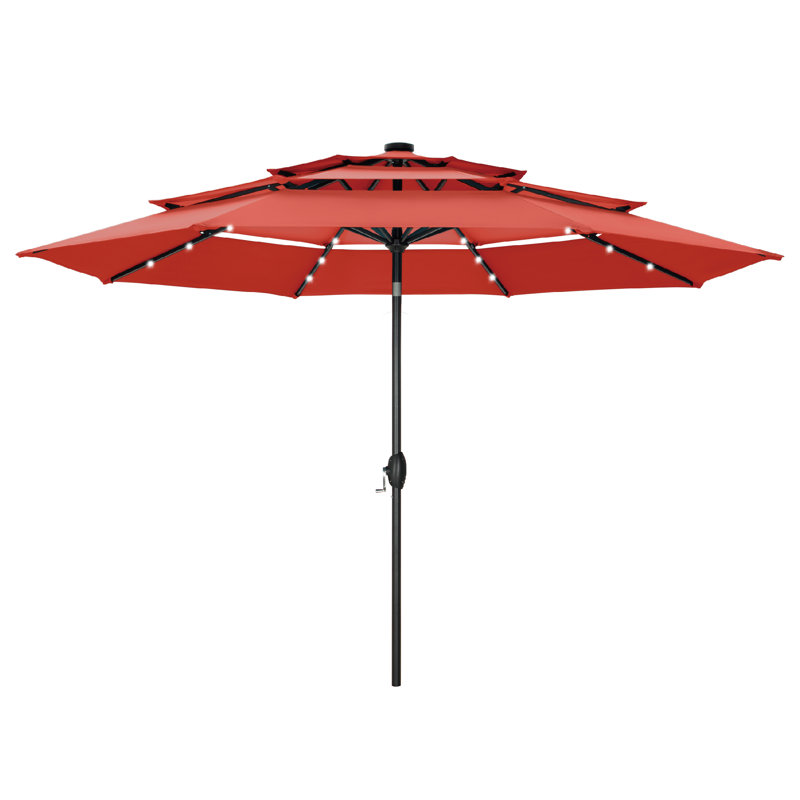 3m Market Parasol, Orange