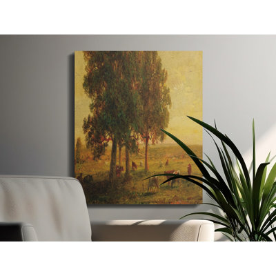 Delvalle 1 Piece Wrapped Canvas Wall Art Set
