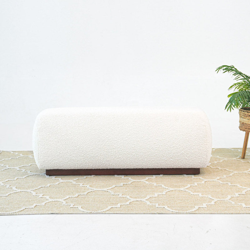 Banc Kelvin Ivory Boucle