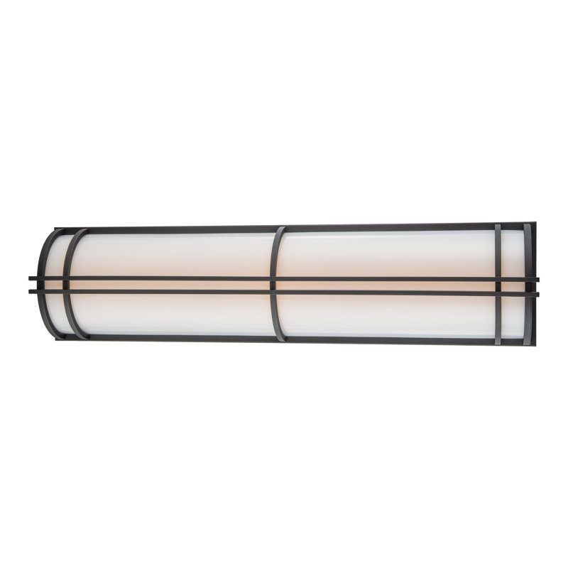Skyscraper Outdoor Dimmable LED Flush Mount, 3000K, Black, 37" H x  9" W x 4.875" D