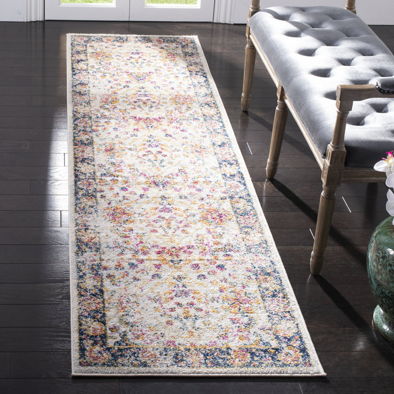 Christa Oriental Cream Area Rug, Runner 2'3" x 12'