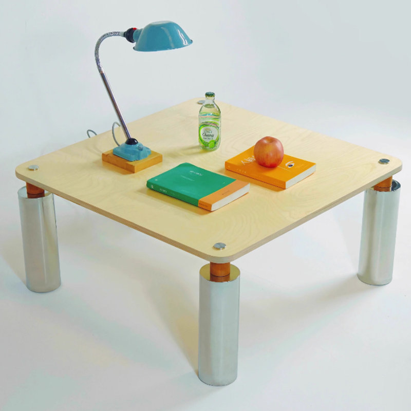 Table basse au design créatif personnalisé, H 14,48 po x L 31,49 po x l 31,49 po