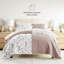 Quilt Set - Lightweight - All Season Quilted Coverlet - Poppy Bloom Mauve-105628174