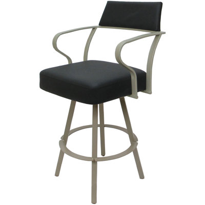 Tabouret de bar pivotant en métal 34 po Keiley