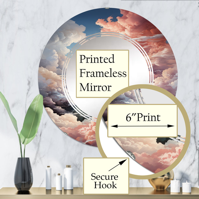 Jeovan Circle Wall Mirror, 32" x 32"