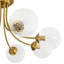 Plafonnier semi-encastré en verre Mid-Century 8 lumières-257377346