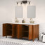 Sequoia 72 In. Double Sink Whitebrook Quartz Countertop Bath Vanity in Mango Wood With Gold Faucet-353993674