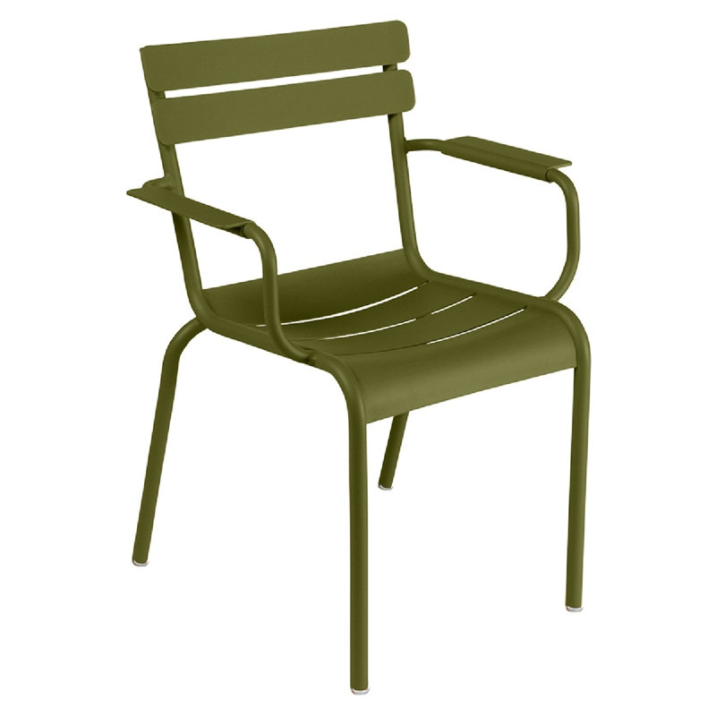 Luxembourg Outdoor Dining Armchair, Pesto