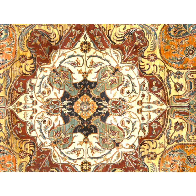 Tapis rouge noué à la main de haute qualité