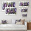 «Eggplants Kitchen Art», reproduction sur toile flottante-264229737-264229743