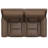 Brown Zero Gravity Dual Power Massage Loveseat
