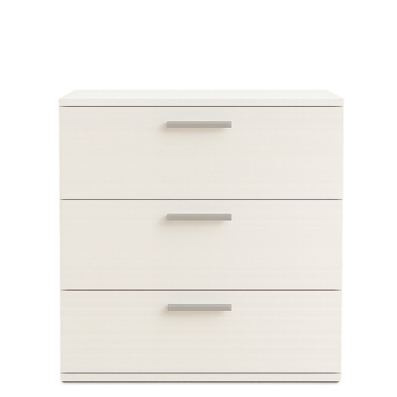 Commode modulaire à trois tiroirs Morgan, Blanc