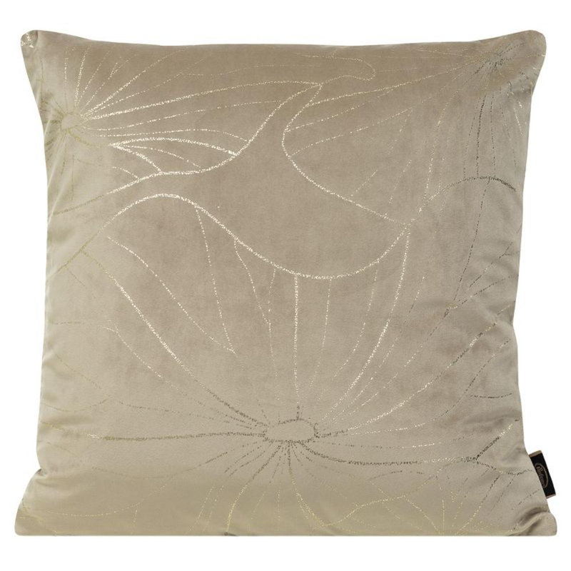 Fabric Zip Square Oxford pillowcases, Beige