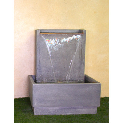 Styreman Handcrafted Outdoor Concrete / Cement Waterfall Fountain