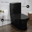 Toilette carrée une pièce à double chasse en noir brillant Concorde-1125190072-1135972623