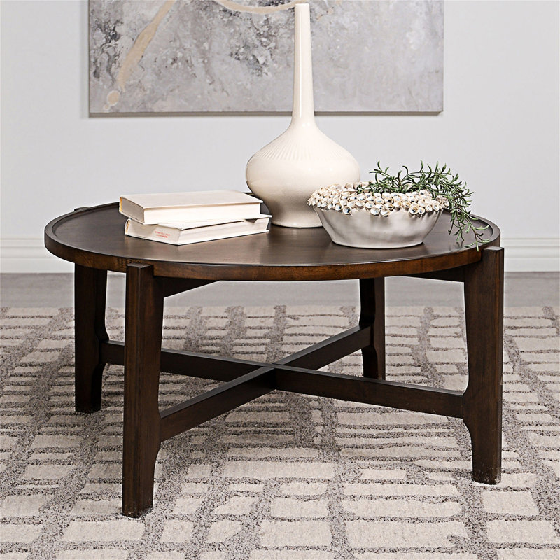 Round Wood Coffee Table