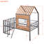 Lit mezzanine simple en métal avec rails intrigants et caractéristiques hypnotisantes-1547252510