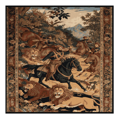 Tapis brun lavable à la machine