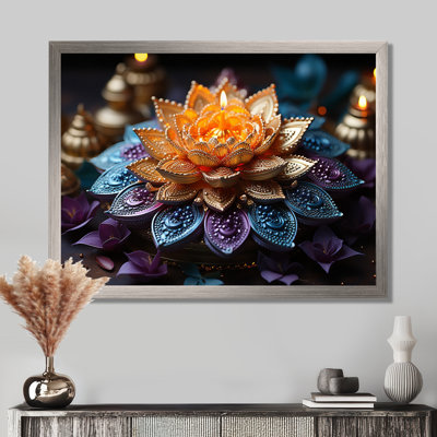 «Hinduisim Vibrant Mandala - Hindouisme», art mural