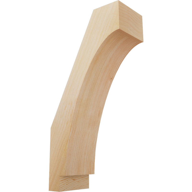 Attelle impériale du genou, Sapin de Douglas, Brute, H 24 po x l 6 po x P 12 po