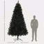 Arbre de Noël artificiel de 9 pi de hauteur, arbre de Noël non éclairé avec 2132 pointes de branches, ouverture automatique, base en acier, décoration des Fêtes pour le bureau personnel-118034236-118034234