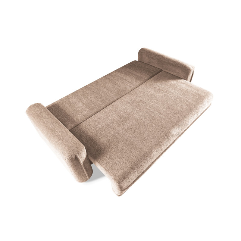 Taylir 3 Seater Chenille Sofa Bed, Beige