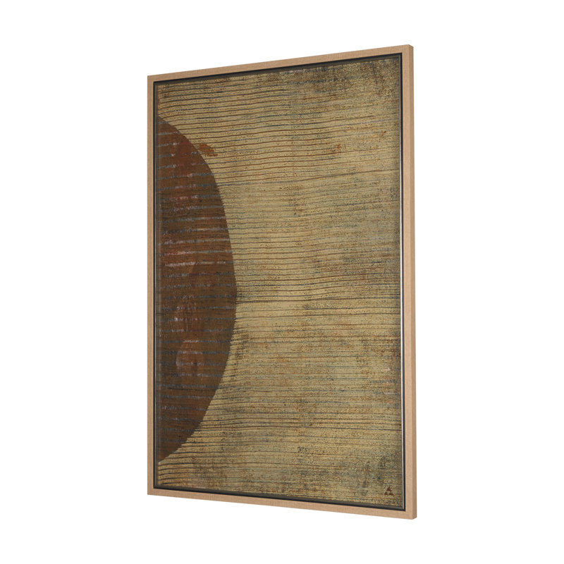 «Solar Wind I a Hand Hand», reproduction d'art encadrée texturée, Vent solaire I