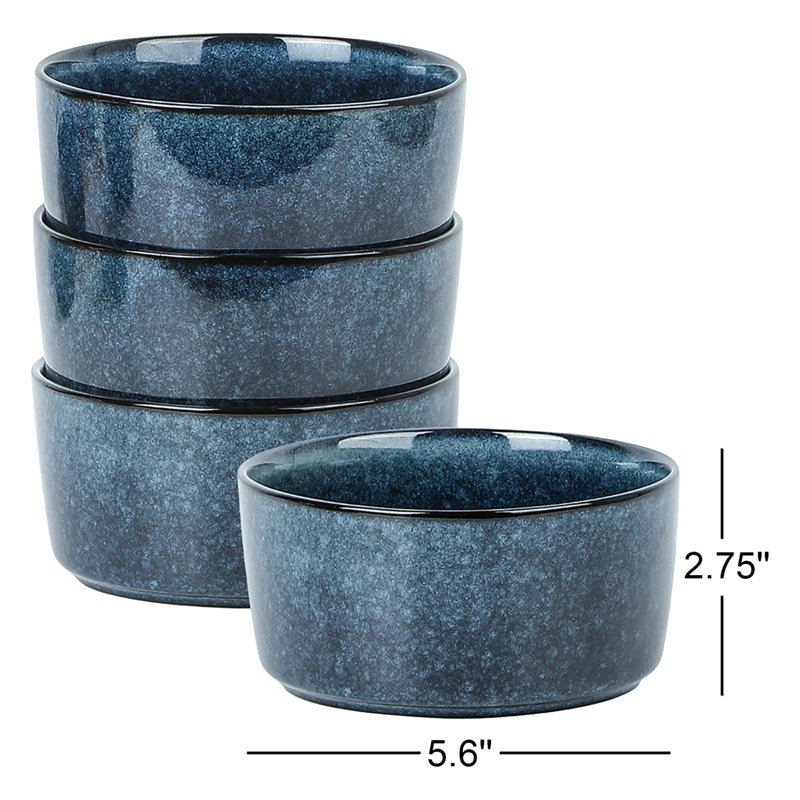 Ensemble de bols en pierre 4 pièces Stone Lain Eden, Bleu