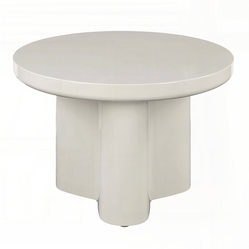 Table de bout gris clair ultrabrillant