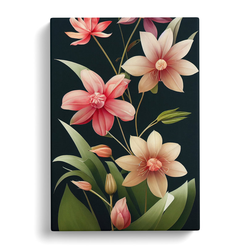 The Classic Flowers No.4 - Wrapped Canvas, 50cm H x 35cm W x 3cm D