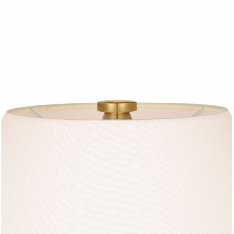Temara 28" Table Lamp with Linen Shade, Corsican Green