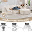Canapé à accoudoirs compressibles en forme de L avec repose-pieds Compression Cloud-1900060264