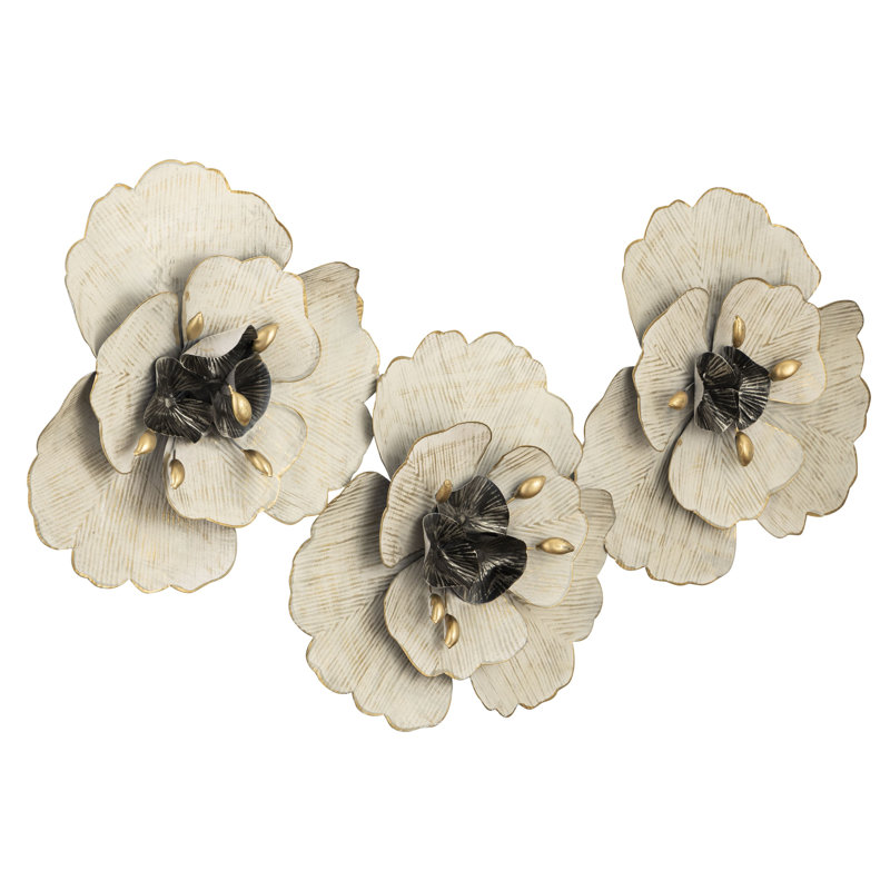 Glam Abstract Metal Wall Art Set, Three-Piece