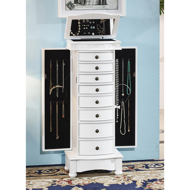 Armoire à bijoux multifonctionnelle de style américain