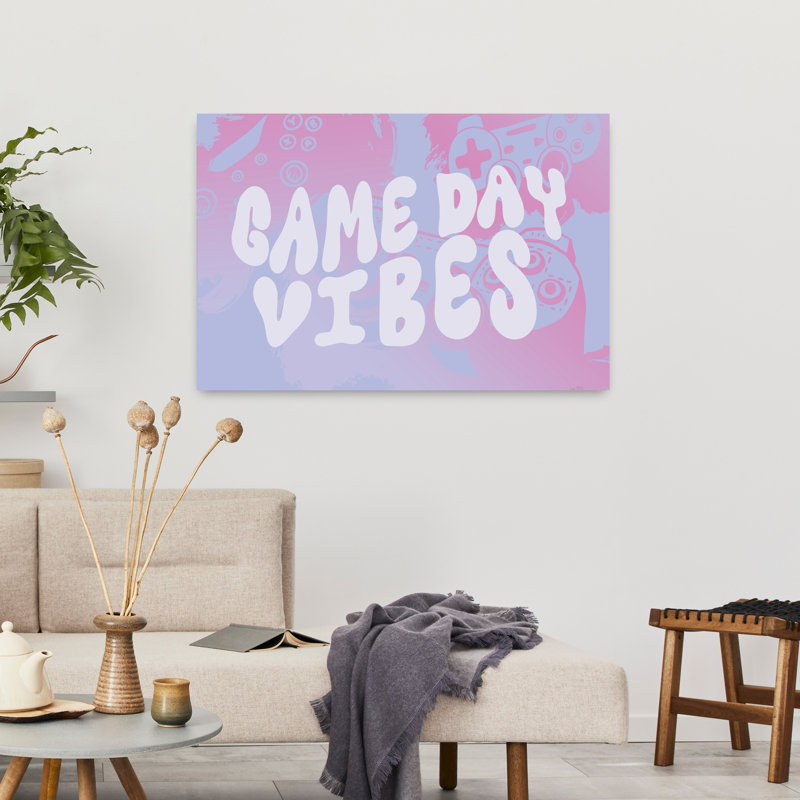 «Game Day Vibes», art contemporain abstrait, H 36 po x l 24 po