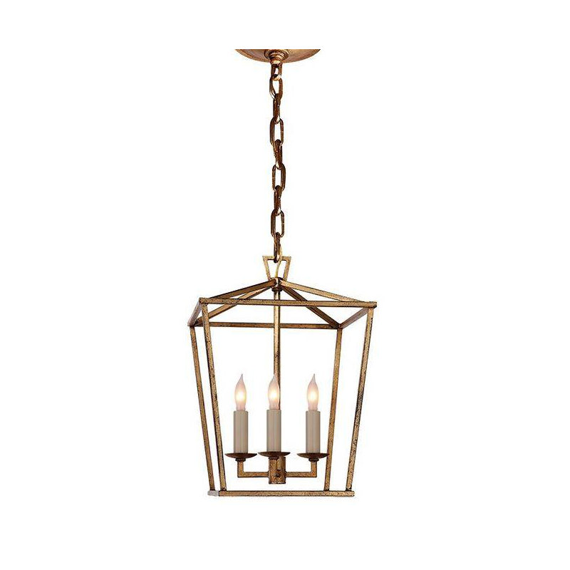 Luminaire suspendu géométrique 4 lumières lanternes Huffman