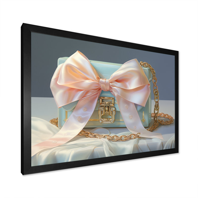 Sac de designer Elegance sur toile, Cadre photo noir, H 12 po x l 20 po x P 1 po